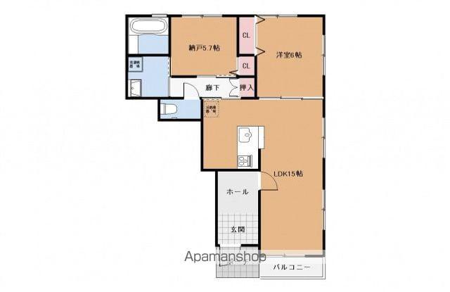 K-WOOD1(2LDK/1階)の間取り写真