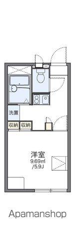 レオパレスグリーンガーデンⅢ(1K/2階)の間取り写真