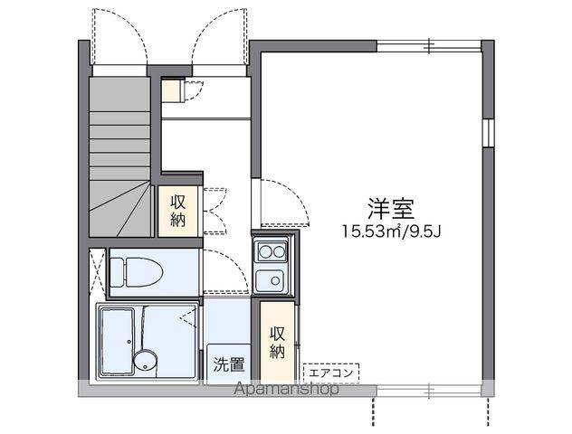 レオネクストすみだⅡ(1K/1階)の間取り写真