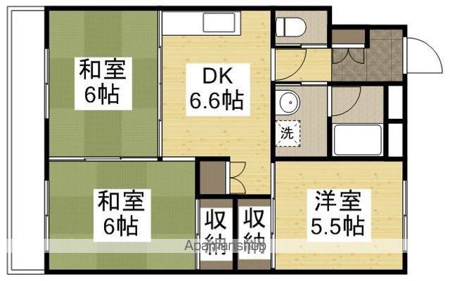 ル・グラン豊成(3DK/3階)の間取り写真