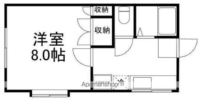 パストラルⅠ(1K/2階)の間取り写真