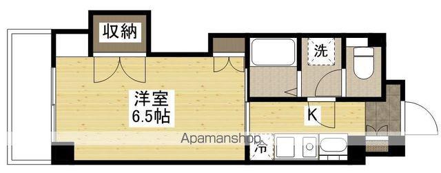 KSB 祇園(1K/3階)の間取り写真