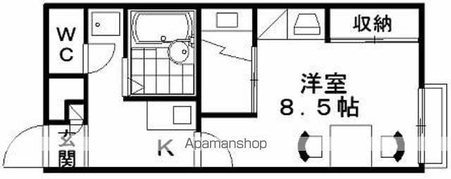 レオパレス 三康(1K/2階)の間取り写真