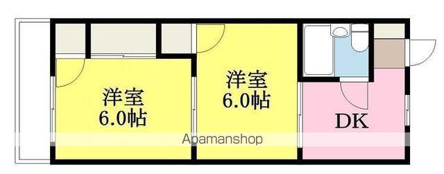 みやびビル(2DK/3階)の間取り写真