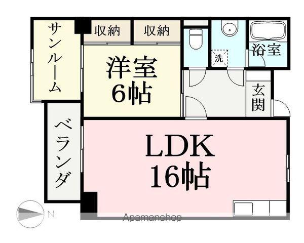 ロイヤルハイム成和(1LDK/1階)の間取り写真