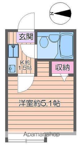 アーバンハイツD(1K/1階)の間取り写真