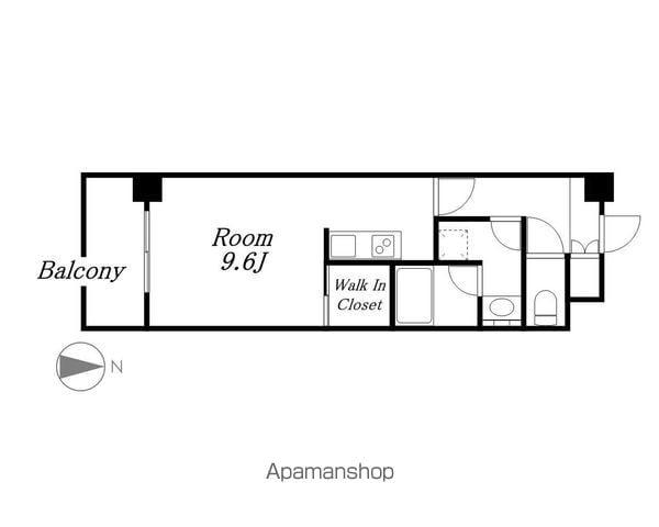エルスタンザ名駅西(ワンルーム/10階)の間取り写真