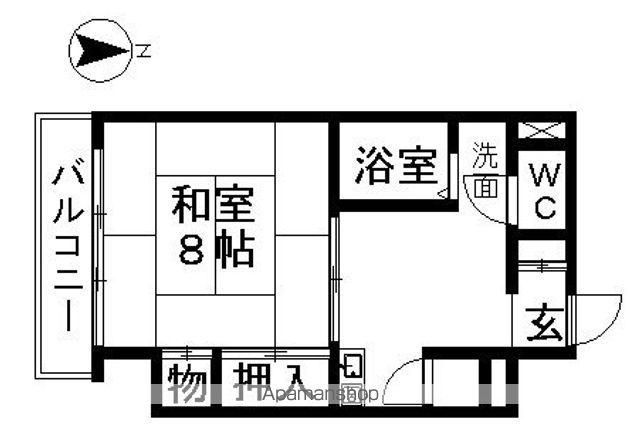 K-POINT-BLDG(1DK/3階)の間取り写真
