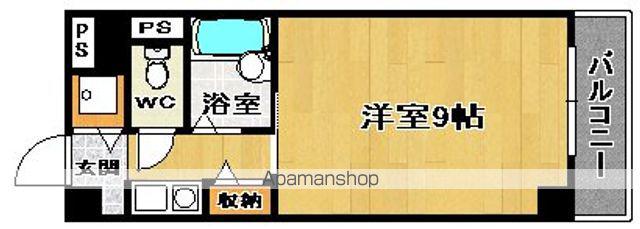 パルファン梅北(1K/3階)の間取り写真