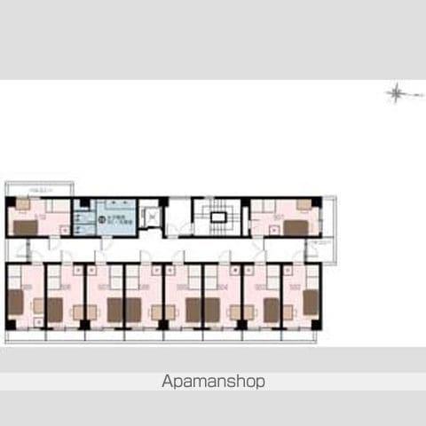 シェアス五反野(ワンルーム/5階)の間取り写真
