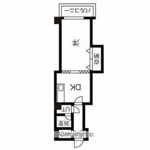 N28BLD(1DK/4階)の間取り写真