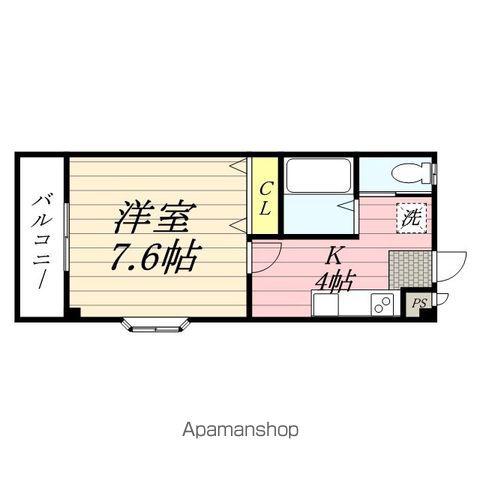 ライフステージ(1K/2階)の間取り写真