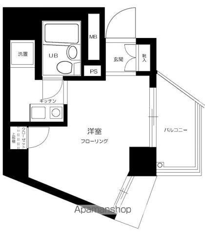 プレール新宿余丁町 11階階 間取り