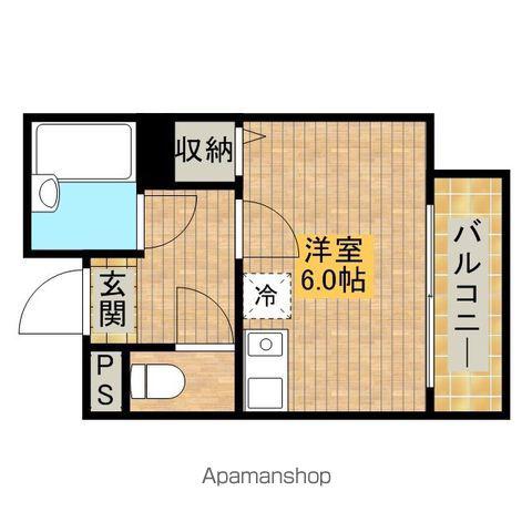 プレステージ堺市壱番館(ワンルーム/2階)の間取り写真