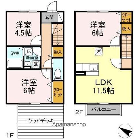 ロイヤルエコガーデン多賀(3LDK)の間取り写真