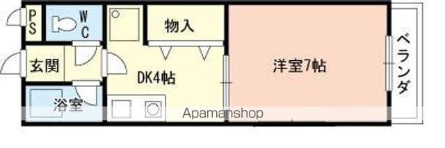 シーグレイス(1K/2階)の間取り写真