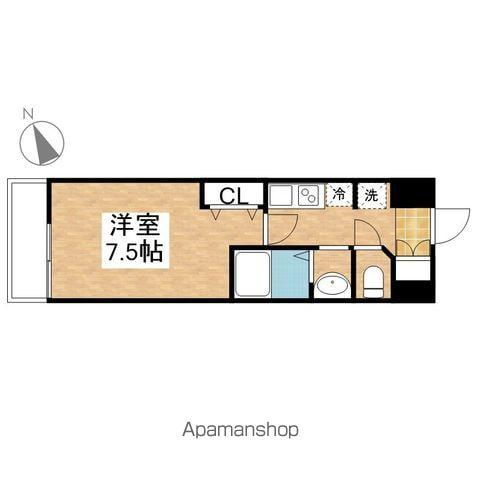 グランカーサ千代田(1K/12階)の間取り写真