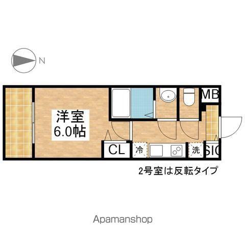 メイクスアート上前津Ⅵ(1K/4階)の間取り写真