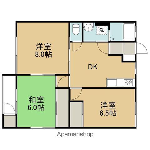 プラザ石橋 Ⅰ(3DK/2階)の間取り写真