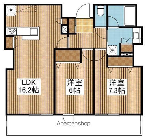 ザ・プレミア新潟駅万代(2LDK/10階)の間取り写真