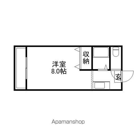 メゾンドムートン(1K/3階)の間取り写真