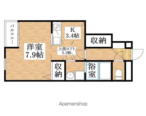 ベラ・カンパーナ(ワンルーム/1階)の間取り写真