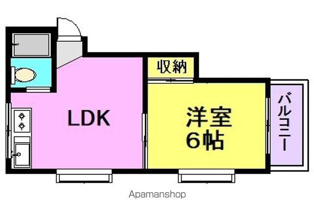 エーワン塚口(1LDK/2階)の間取り写真