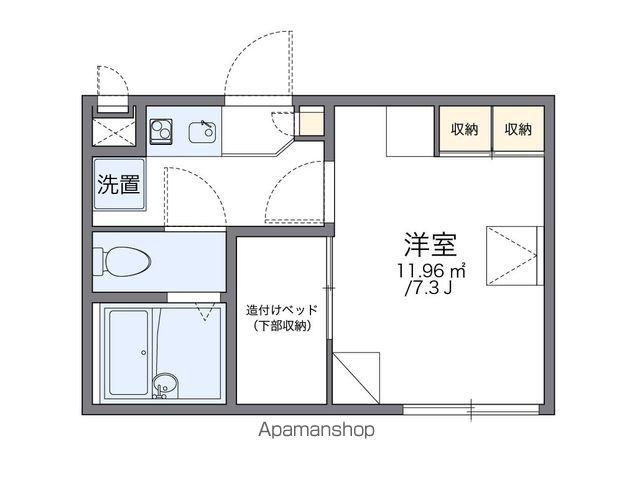 レオパレスMUNDAKA(1K/1階)の間取り写真