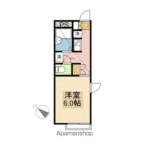 ソレーユ(1K/1階)の間取り写真