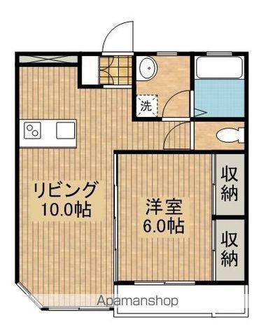 リージェントマンション(1LDK/2階)の間取り写真