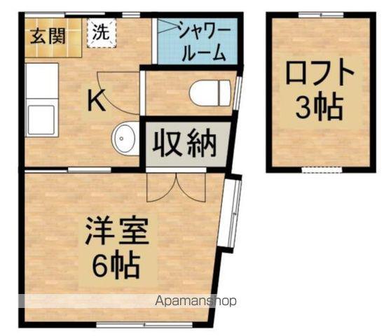 アライハイツ(1K/2階)の間取り写真