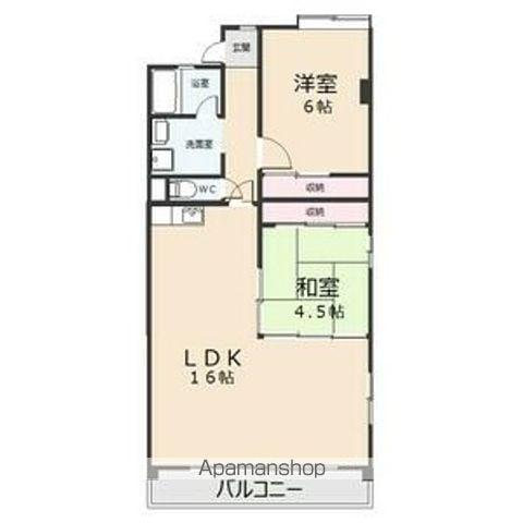 ハイライフメイユウ(2LDK/5階)の間取り写真