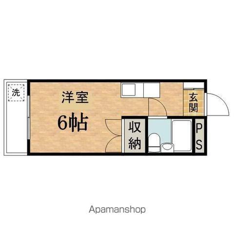 サピアローザ(1K/2階)の間取り写真