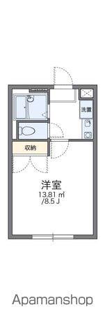 レオパレスプレミールYS(1K/1階)の間取り写真