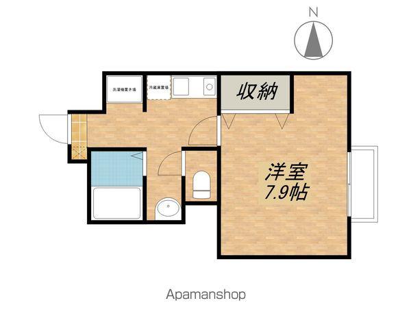 ラフィナート(1K/1階)の間取り写真