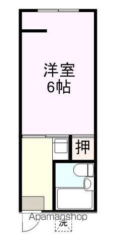 第一文京ハイツ(1K/1階)の間取り写真