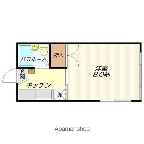 中桜田ハイツ(1K/1階)の間取り写真