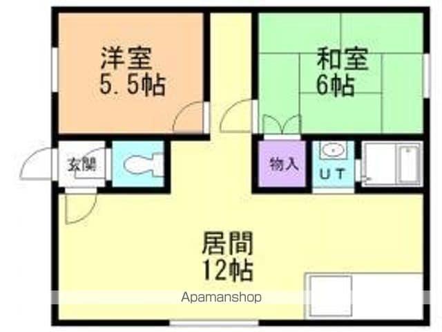 藤ハイツ(2LDK/1階)の間取り写真