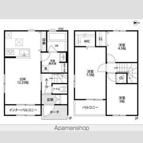リーブルファイン川部Ⅴ(3LDK/1階)の間取り写真