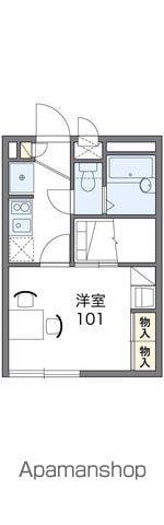 レオパレスラプランタンⅡ(1K/2階)の間取り写真