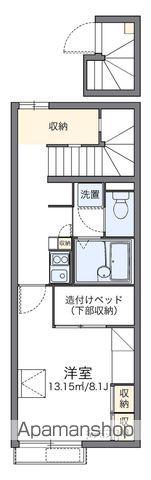 レオパレス一力(1K/2階)の間取り写真