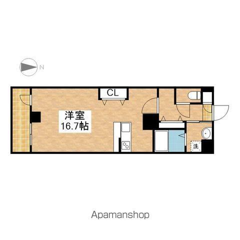 メゾンドール栄(ワンルーム/4階)の間取り写真