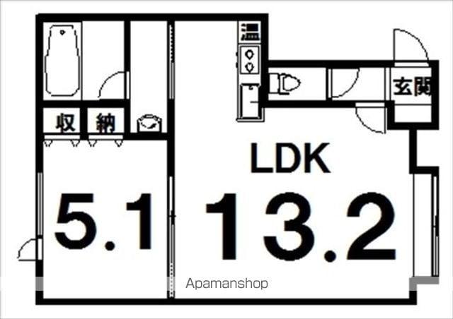 ヴィレッタ(1LDK/2階)の間取り写真