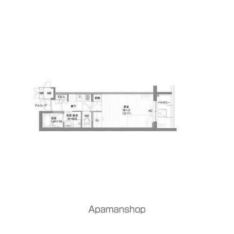 ガーデン東新宿 5階階 間取り