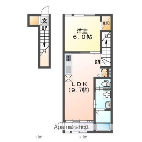 アリビオ(1LDK/2階)の間取り写真