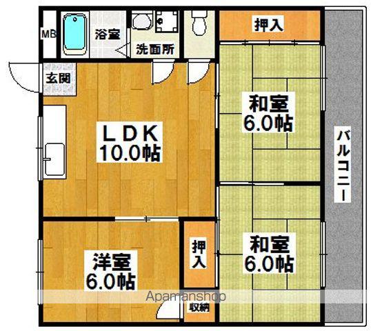 T.Mペガサス(3LDK/3階)の間取り写真
