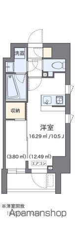 LOVIE麻布十番(ワンルーム/9階)の間取り写真