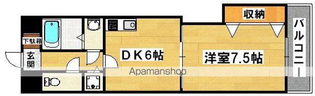 山本グリーンヴィレッジ2(1DK/5階)の間取り写真