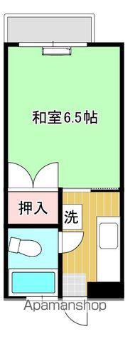 石巻線 万石浦駅 徒歩3分 2階建 築34年(1K/2階)の間取り写真