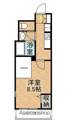 ESTACION Ⅰ(1K/2階)の間取り写真